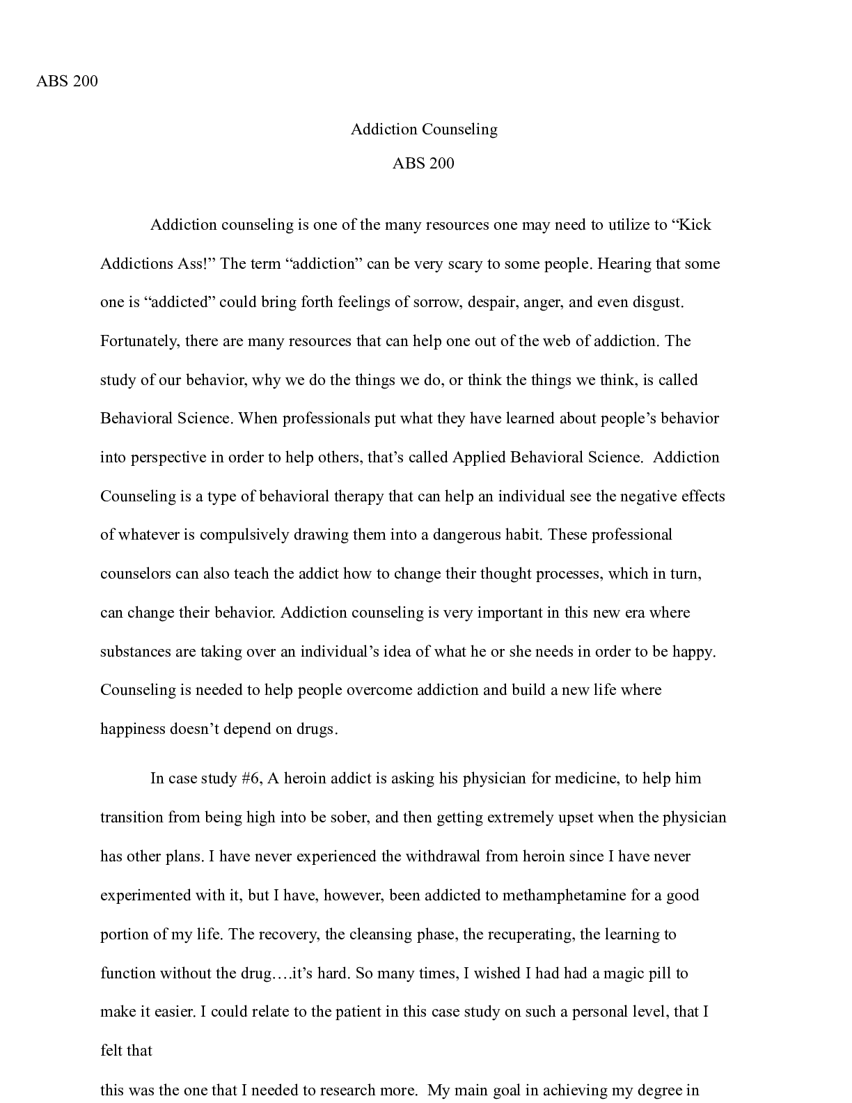 Preview image of addiction counseling week 3 ass.docx document